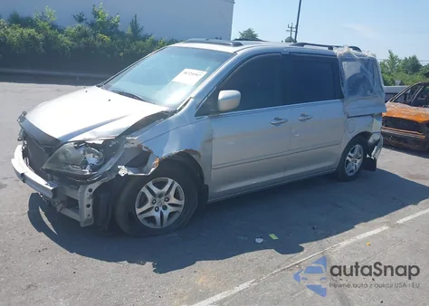 2007 Honda Odyssey Ex-L from USA, damaged, VIN 5FNRL38627B456814